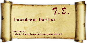 Tanenbaum Dorina névjegykártya